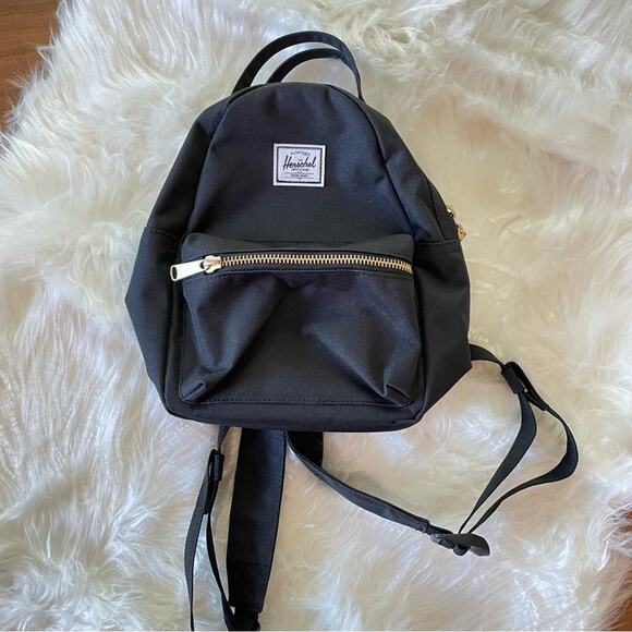 Herschel | NWOT Solid Black Mini Nova Backpack Travel Top Handles On The Go Bag main image 6